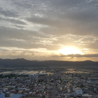 山形の夕焼け